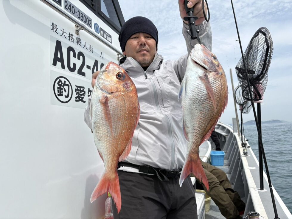 一つテンヤ真鯛船!乗っ込み真鯛チャンス!