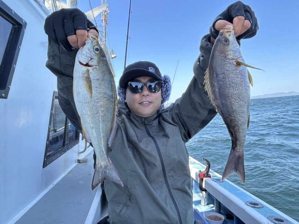 明日(日)イサキ船、一つテンヤ真鯛船、出船です。