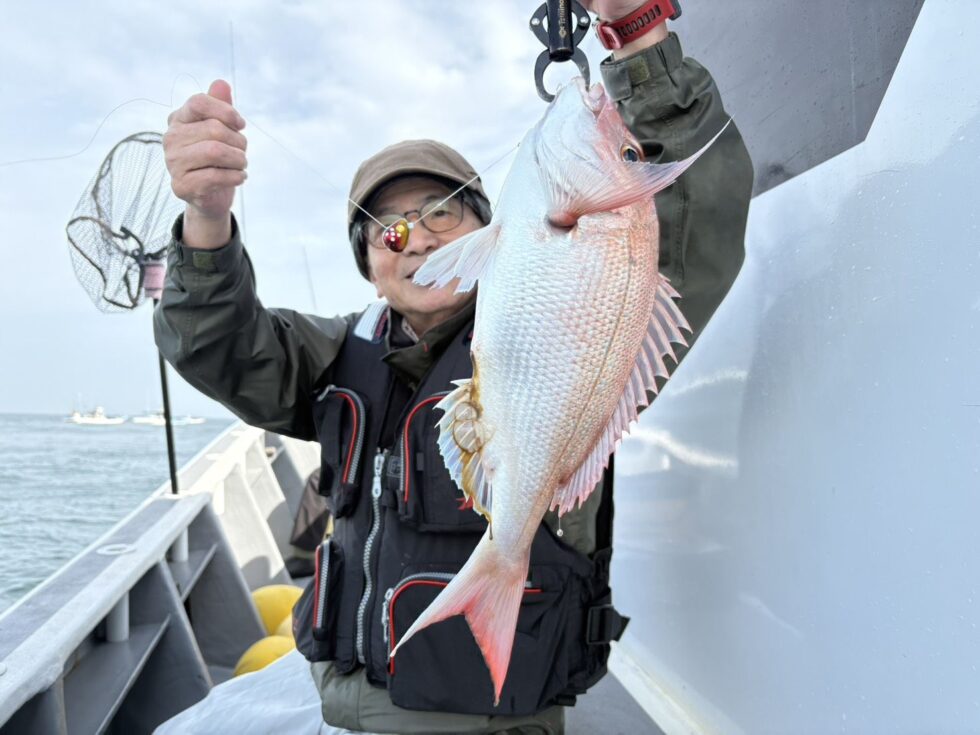 伊勢湾一つテンヤ真鯛釣りへ！