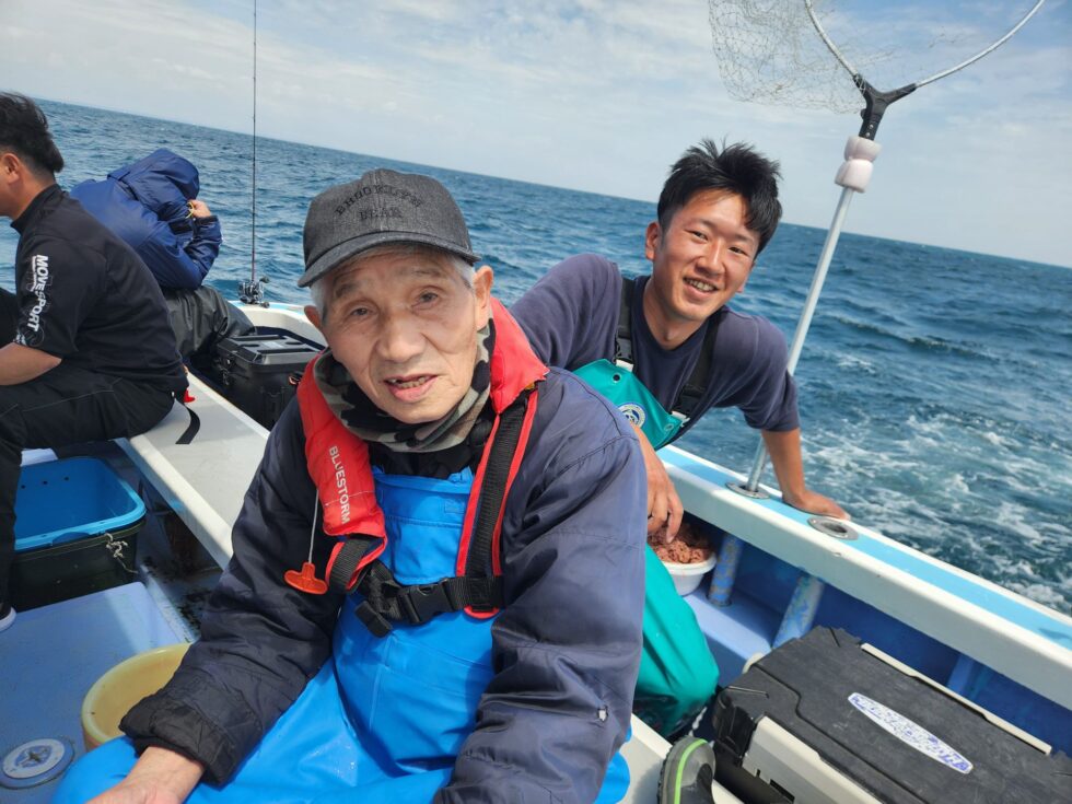 今日は親父も乗船でした。