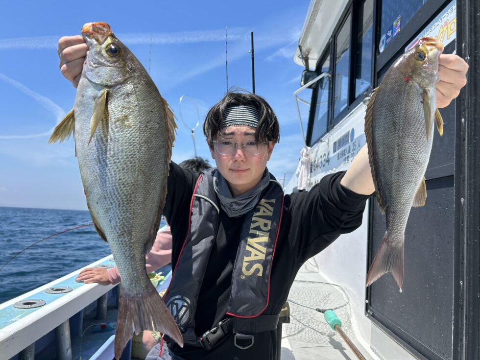 特大イサキ来たー！45㎝！