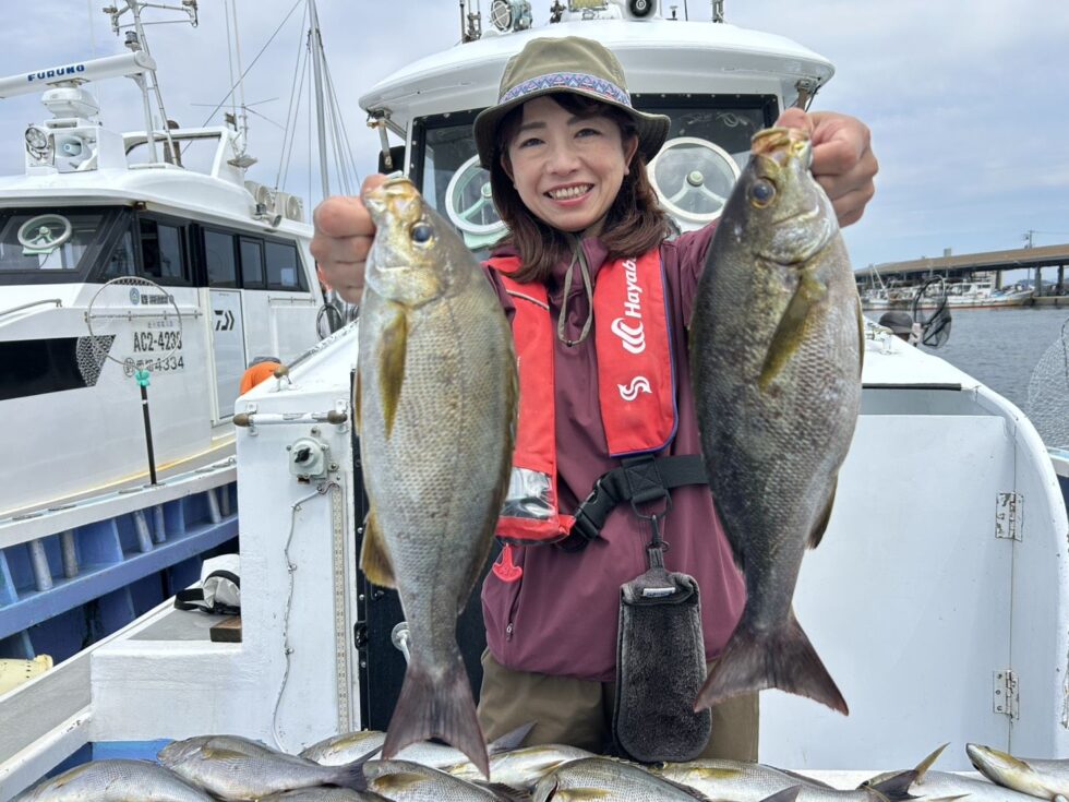 萩原香さん釣りまくりー！お見事でした
