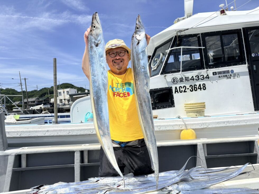 誘い、掛ける、折り込みまでお見事でした！テンヤタチウオが熱い！