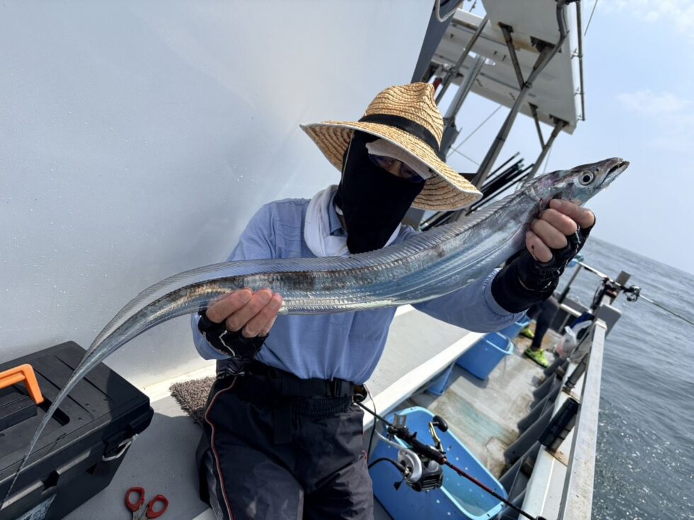伊良湖水道テンヤタチウオ専門で出船中！