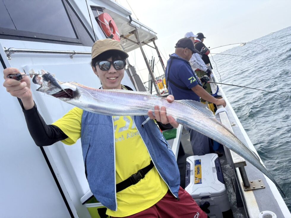 伊良湖沖大型タチウオ絶好調!