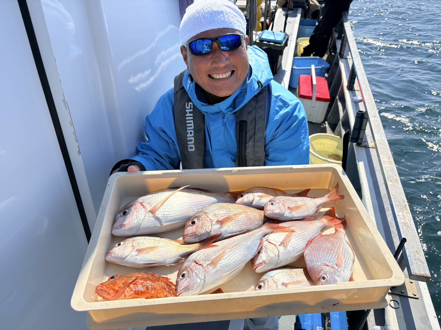 伊勢湾一つテンヤ真鯛爆発ー！最大52㎝、多彩な釣果！ 写真19